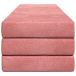 vidaXL Canapé-lit pliable 180 x 67 x 45 cm Rose