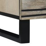 vidaXL Buffets 2 Pièces Blanc 60 x 33.5 x 75 cm bois de manguier massif