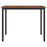 vidaXL table Bois ancien 100 x 50 x 76 5 cm Bois d'ingénierie et acier