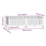 vidaXL Lit surélevé 80x40x23 cm Polypropylène