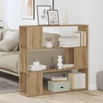 vidaXL Bibliothèque/Séparateur de pièce chêne artisanal 100x24x94 cm