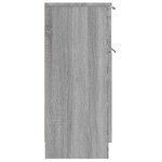 vidaXL Buffets 2 Pièces Sonoma gris 30x30x70 cm Bois d'ingénierie