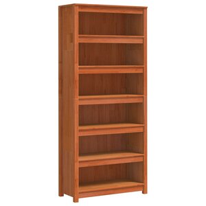 vidaXL Bibliothèque Cire marron 80 x 35 x 183 cm Bois de pin massif