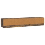 vidaXL Meuble TV Chêne fumé 147 x 34 5 x 27 cm Bois d'ingénierie