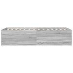 vidaXL Cadre de lit sonoma gris 90x190 cm bois d'ingénierie