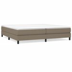 vidaXL Cadre de lit taupe 200x200 cm tissu