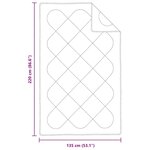 vidaXL Couettes & Duvets Blanc 135 x 220 cm Microfibre