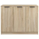 vidaXL Buffet Chêne sonoma 90 5x30x70 cm Bois d'ingénierie