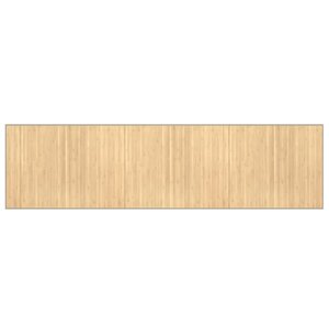 vidaXL Tapis rectangulaire naturel clair 80x300 cm bambou