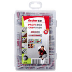 Fischer ensemble de chevilles profi-box duopower longue/courte 150 pcs