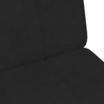 vidaXL Canapé-lit à 2 places avec repose-pied noir velours