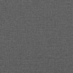 vidaXL Tête de lit avec des lumières à LED Réglable Gris 144 cm tissu