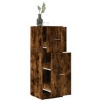 vidaXL Armoire d'apothicaire chêne fumé 40x41x118 cm bois d'ingénierie