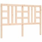 vidaXL Cadre de lit avec tête de lit 140x190 cm bois massif