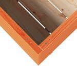 vidaXL Jardinière cire marron 110x40x72 5 cm bois de pin massif