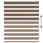 vidaXL Store zèbre marron 135x100cm largeur du tissu 130 9cm polyester