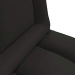 vidaXL Fauteuil de sol ajustable Noir Simili cuir