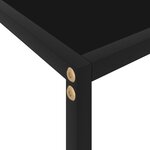 vidaXL Table console Noir 60x35x75 cm Verre trempé