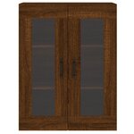 vidaXL Armoires murales 2 Pièces chêne marron bois d'ingénierie