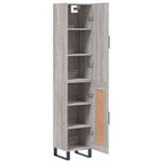 vidaXL Buffet haut Sonoma gris 34 5x34x180 cm Bois d'ingénierie