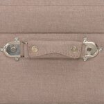 vidaXL Tabourets de rangement lot de 3 Marron Tissu