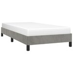 vidaXL Cadre de lit sans matelas gris clair 80x200 cm velours