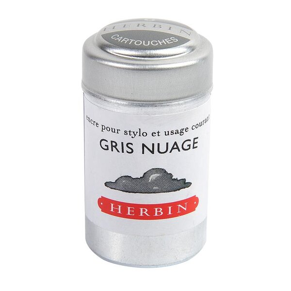 Boîte de 6 cartouches d'encre standard Gris nuage x 6 HERBIN