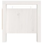 vidaXL Banc d'entrée Blanc 80x40x43 cm Bois de pin massif