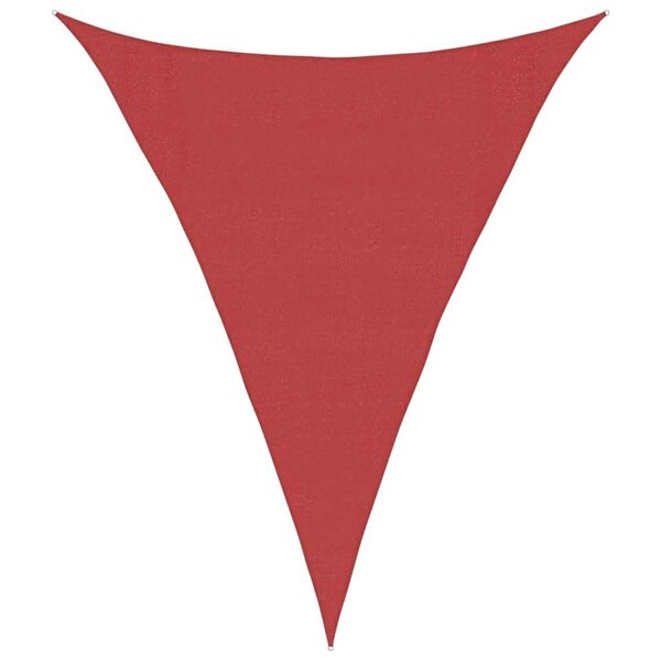 vidaXL Voile d'ombrage 160 g/m² Rouge 5x6x6 m PEHD