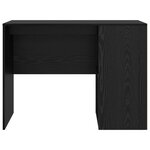 vidaXL Bureau Chêne noir Bois d'ingénierie Compact Bureau moderne