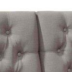 vidaXL Tête de lit capitonnée Taupe 200 cm Pin massif