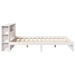 vidaXL Lit bibliothèque sans matelas blanc 140x200 cm bois pin massif