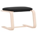 vidaXL Repose-pied Noir 51x41x40 cm Tissu