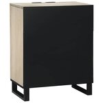 vidaXL Buffet Blanc 60 x 33 5 x 75 cm Bois de mangue massif