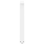 vidaXL Pieds de table à manger en forme de V  2 pièces  blanc  90 x (72-73 3) cm  acier