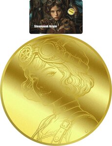 Pièce de monnaie en Or 12 Dollars g 0.031 (1/1000 oz) Millésime 2026 STEAMPUNK ORIGIN 1/1000 (PRÉCOMMANDE)
