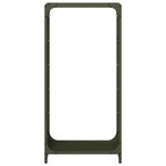 vidaXL Portant de bois chauffage vert olive 44x28x90 cm