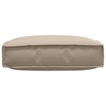 vidaXL Coussin de palette pour siège taupe 60x60x12 cm en tissu Oxford