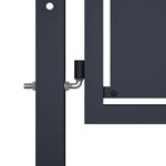 vidaXL Portail de jardin Acier 350 x 125 cm Anthracite