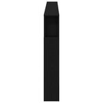 Tête de lit LED vidaXL Chêne Noir 160x18 5x45 cm Bois d'ingénierie