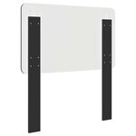 vidaXL Tête de lit Chêne noir 90 cm Bois d'ingénierie