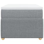 vidaXL Sommier à lattes de lit avec matelas gris clair 80x200 cm tissu