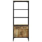 vidaXL Haut Armoire Marron 70 x 35 x 180 cm Bois de manguier massif