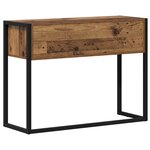 vidaXL Table d'appoint Bois Ancien 100 x 36 x 75 cm Bois d'ingénierie
