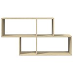 vidaXL Étagère murale chêne sonoma 100x20x53 cm bois d'ingénierie