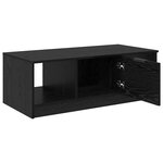 vidaXL Table basse Chêne noir 102 x 50 x 36cm Bois d'ingénierie