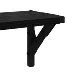 vidaXL Étagères Murales 2 Pièces Chêne noir 80 x 15 x 15 5 cm