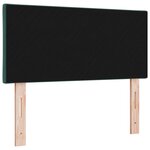 vidaXL Tête de lit LED en velours vert foncé 100 cm