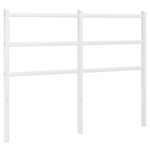 vidaXL Tête de lit de remplacement métal blanc 120 cm