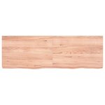 vidaXL Étagère murale marron clair bois chêne massif traité